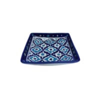 Blue square plate